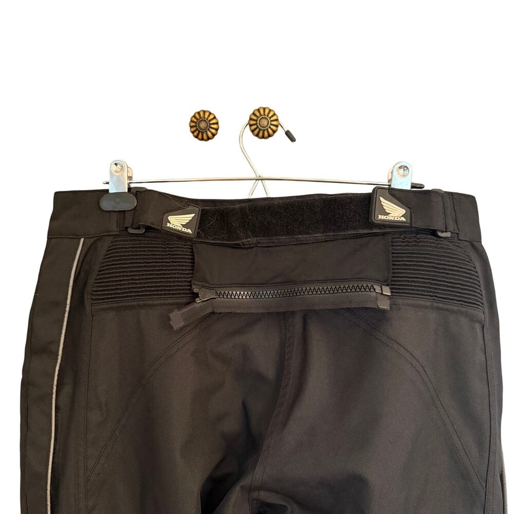 Honda Motorcycle Pants Womens XL Armored Riding Gear Black 31” Inseam Reflective - Picture 6 of 7